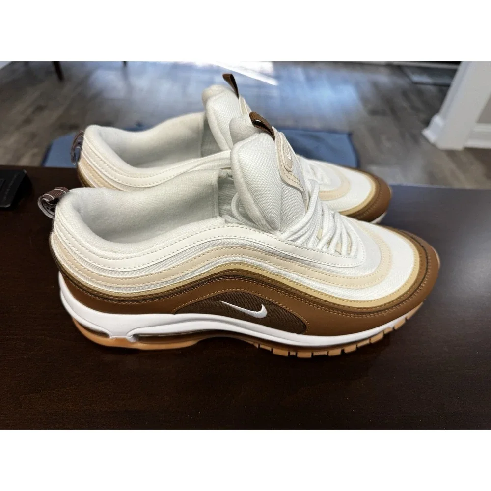 Nike Air Max 97 Premium DQ8966-200 Medium Brown Muslin Men's 12.5 NIB - firm